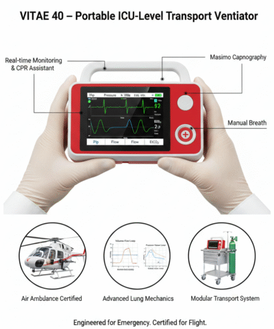 VITAE 40 – Advanced Transport & Emergency Ventilator
